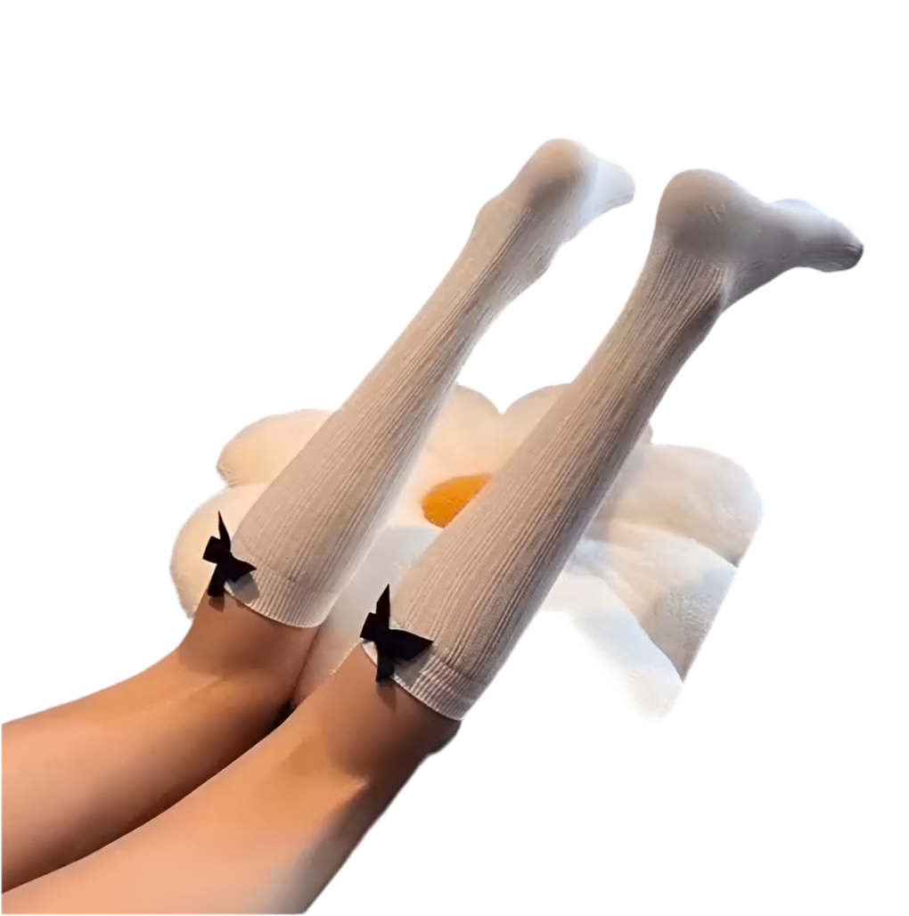 Chaussettes mollet à nœud