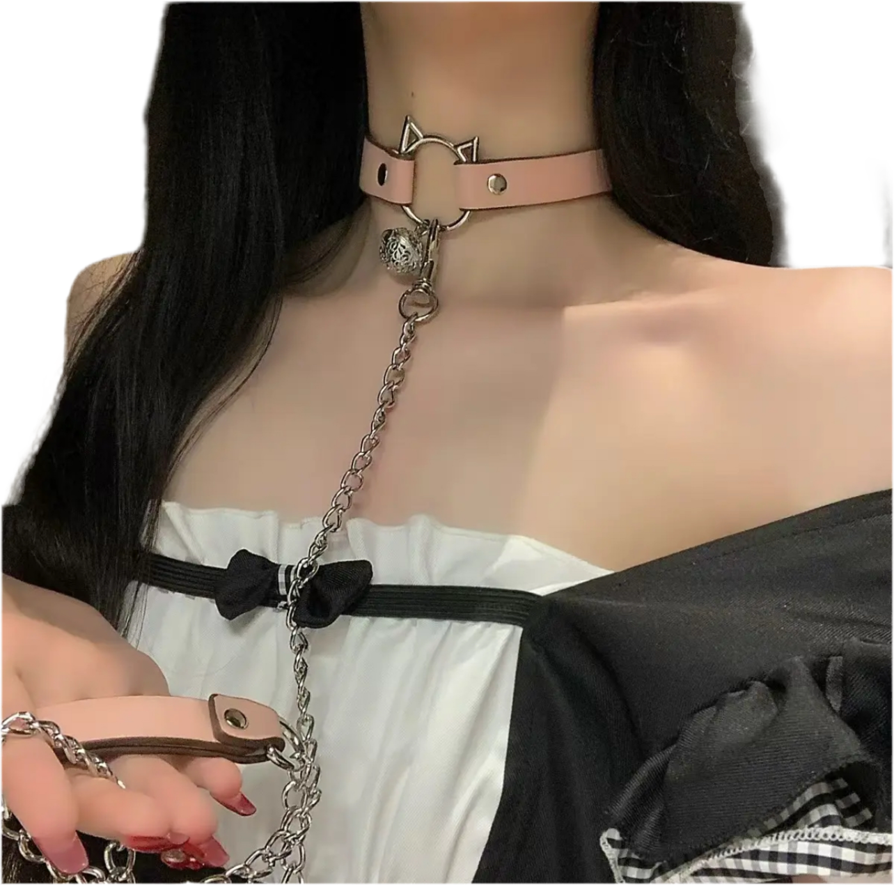 Collier de clavicule en forme de cloche de chat
